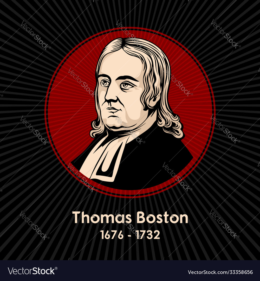 Thomas boston Royalty Free Vector Image - VectorStock