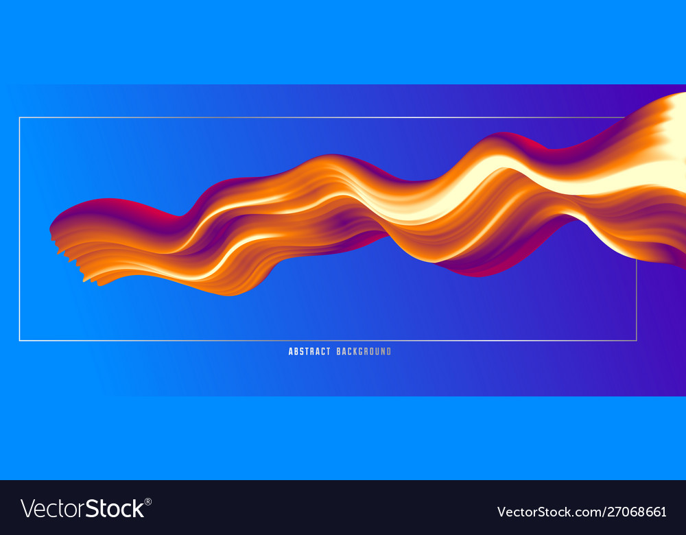 3d fluid gradient color abstract background vector image 3d fluid gradient color abstract background