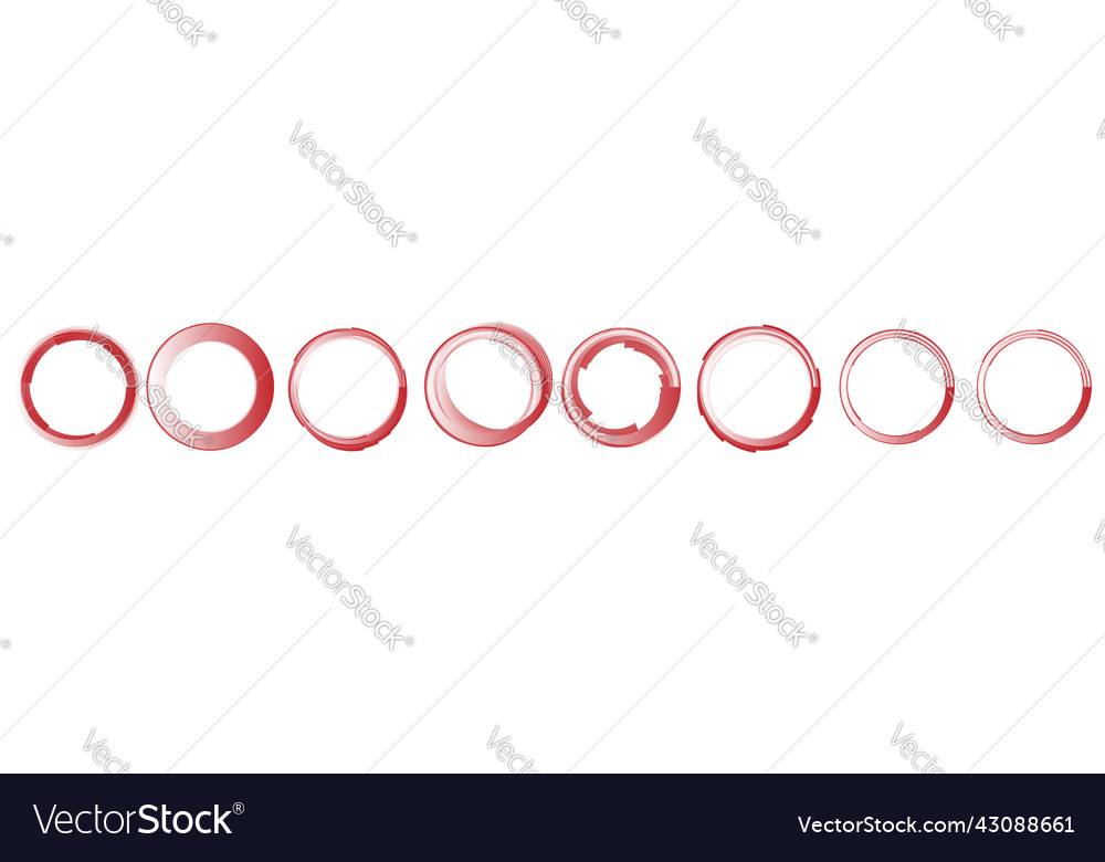 Abstract circle circular design element icon vector image Abstract circle circular design element icon