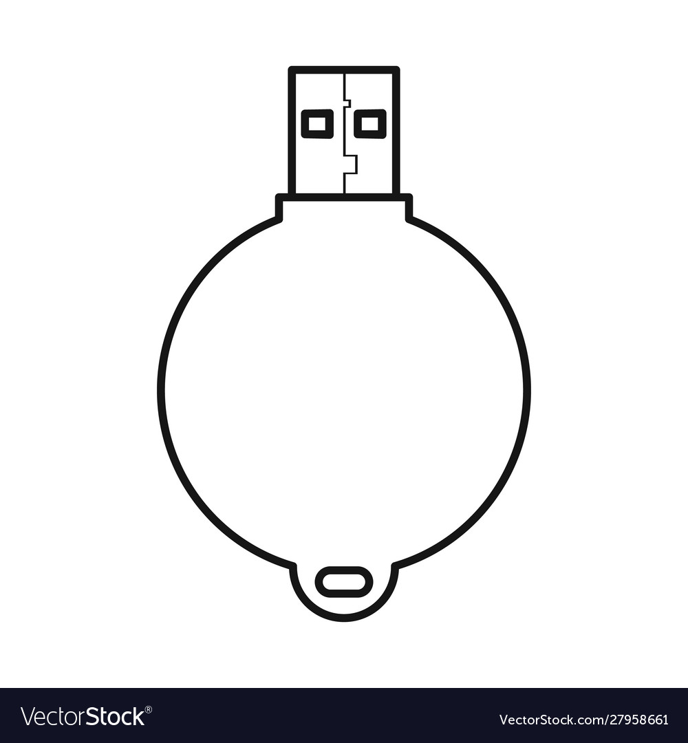 Design USB und Speicher-Symbol-Webelement