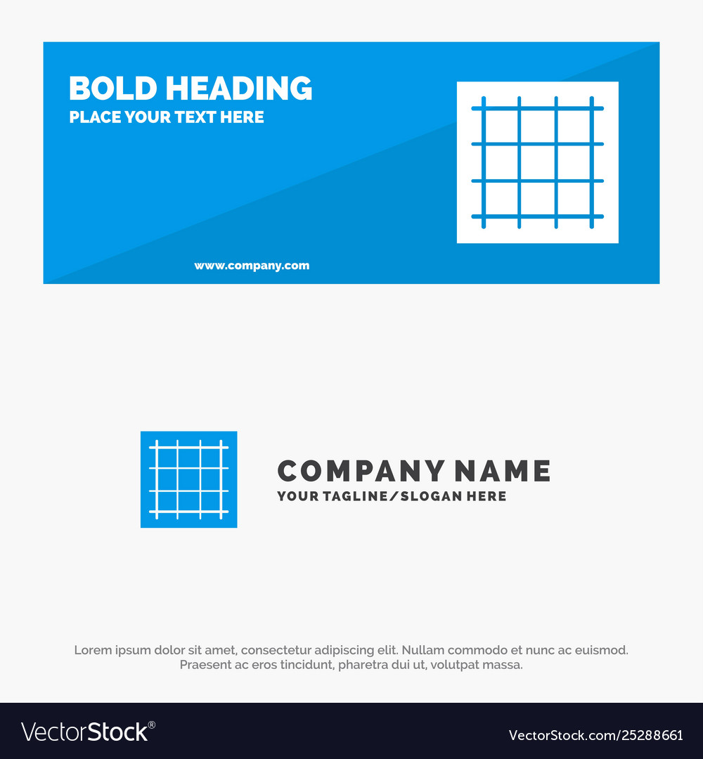 Grid graph drawing area software solid icon vector image Grid graph drawing area software solid icon