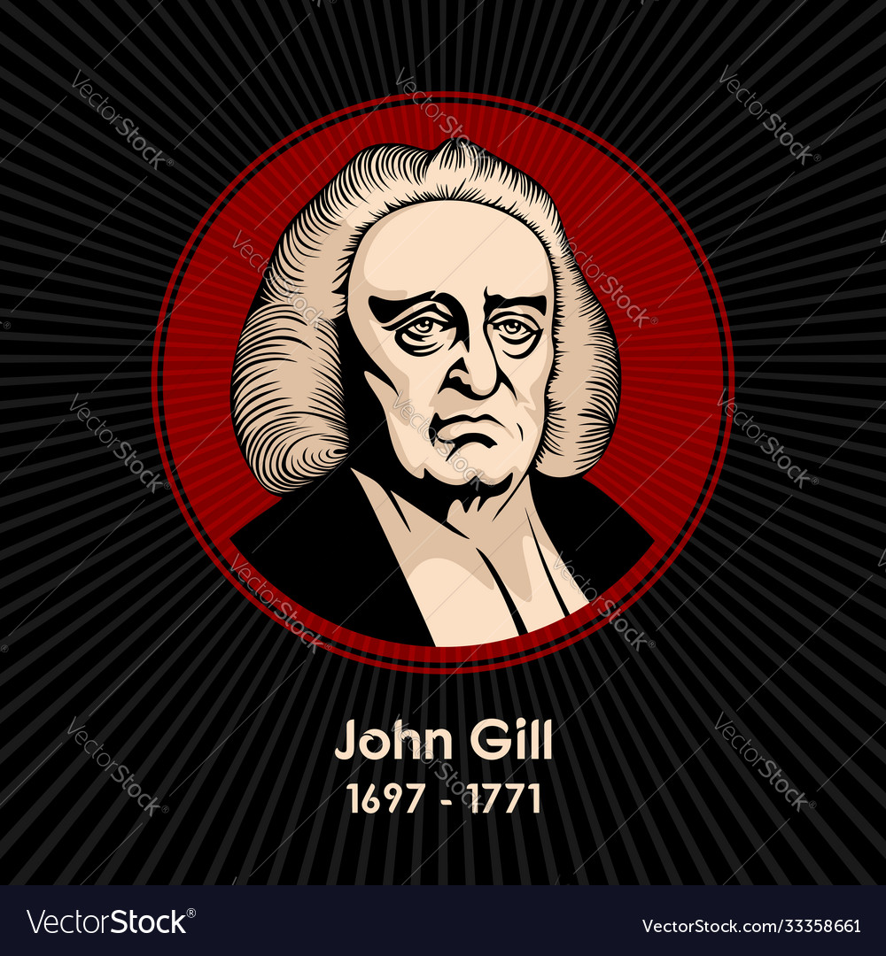 John gill Royalty Free Vector Image - VectorStock