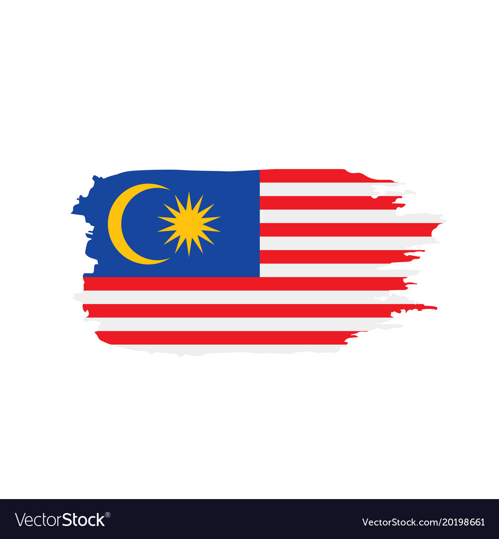 Malaysia flag Royalty Free Vector Image - VectorStock