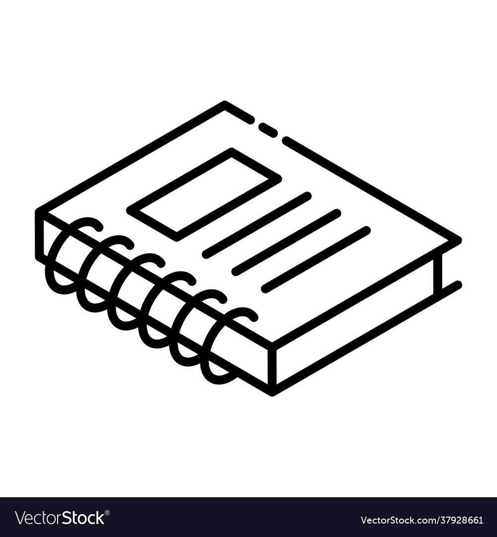 Notepad Royalty Free Vector Image - VectorStock