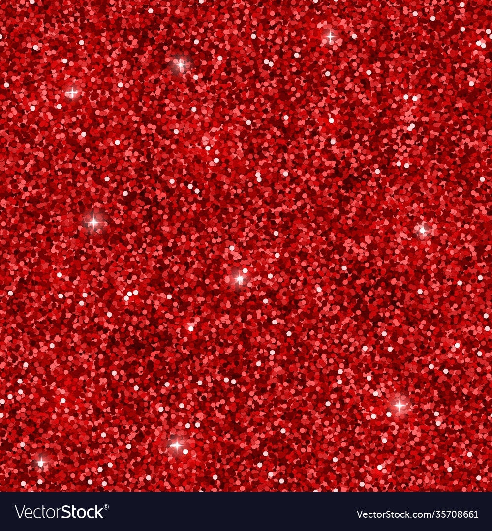 Red glitter seamless pattern Royalty Free Vector Image