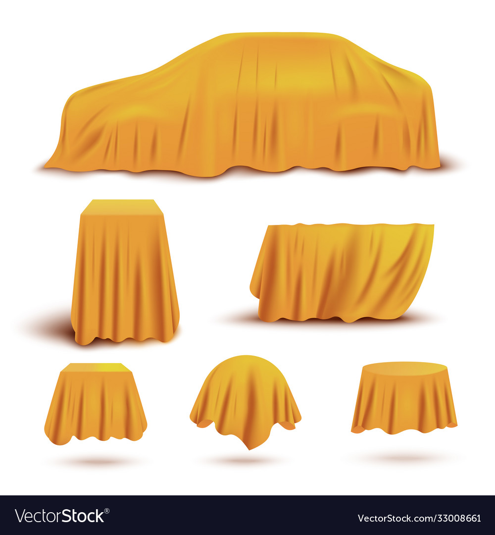 Set objects and gifts covered with realistic Vector Image Set objects and gifts covered with realistic