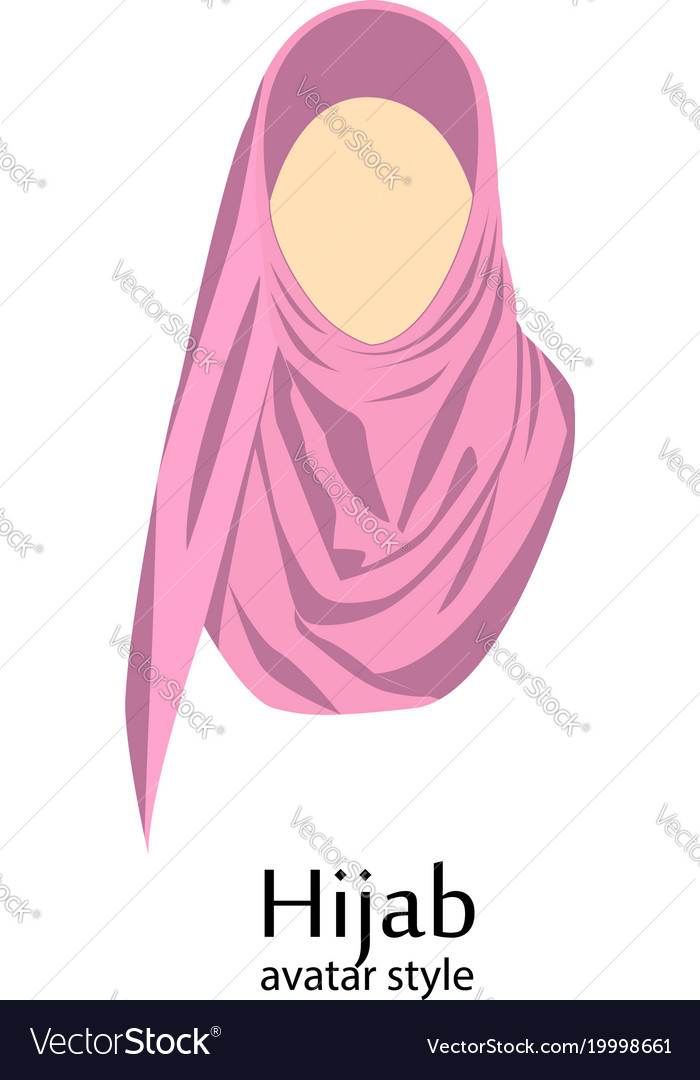 Avatar Girl Hijab Icon Solid Style Stock Vector by ©iconfinder