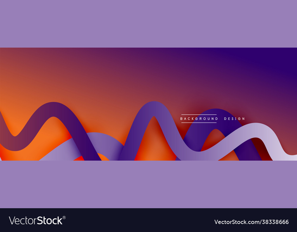 Abstract gradient background with wave line Vector Image Abstract gradient background with wave line