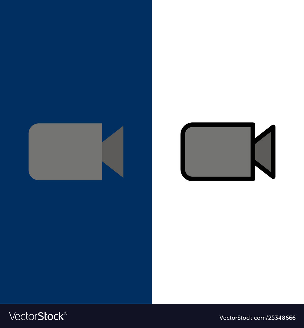 Kamerabild grundlegende ui Icons flach und Linie gefüllt Vector Image Kamerabild grundlegende ui Icons flach und Linie gefüllt