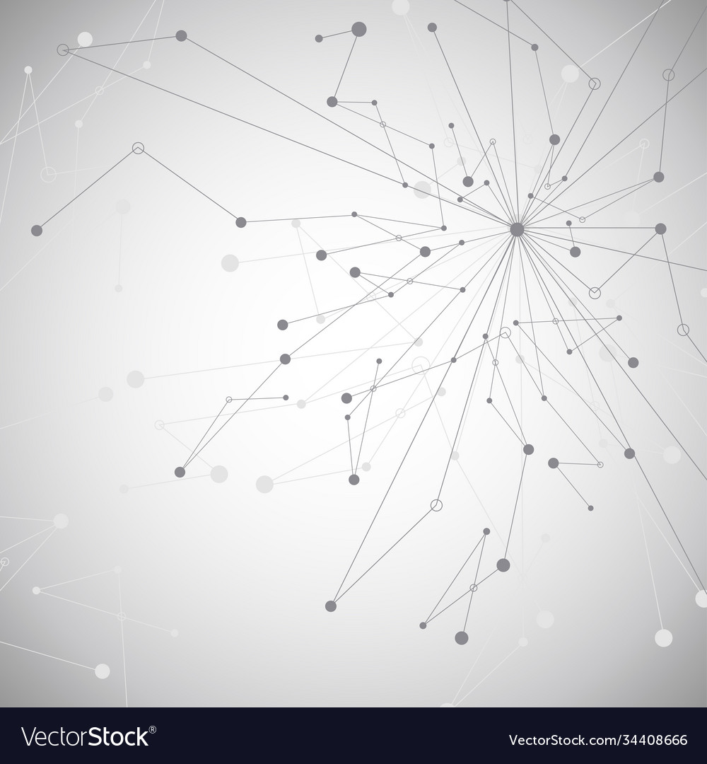 Connected Lines and Dots Pattern