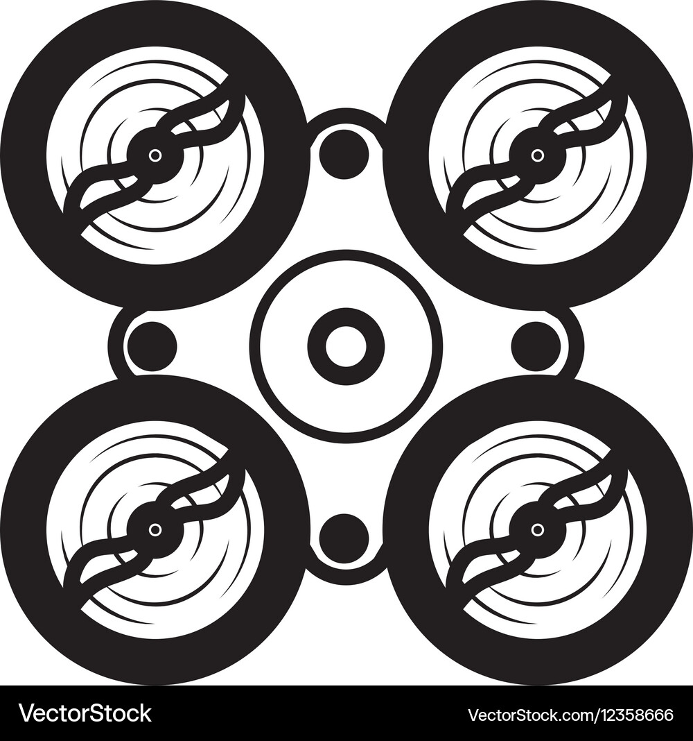 Drone robot technology Royalty Free Vector Image