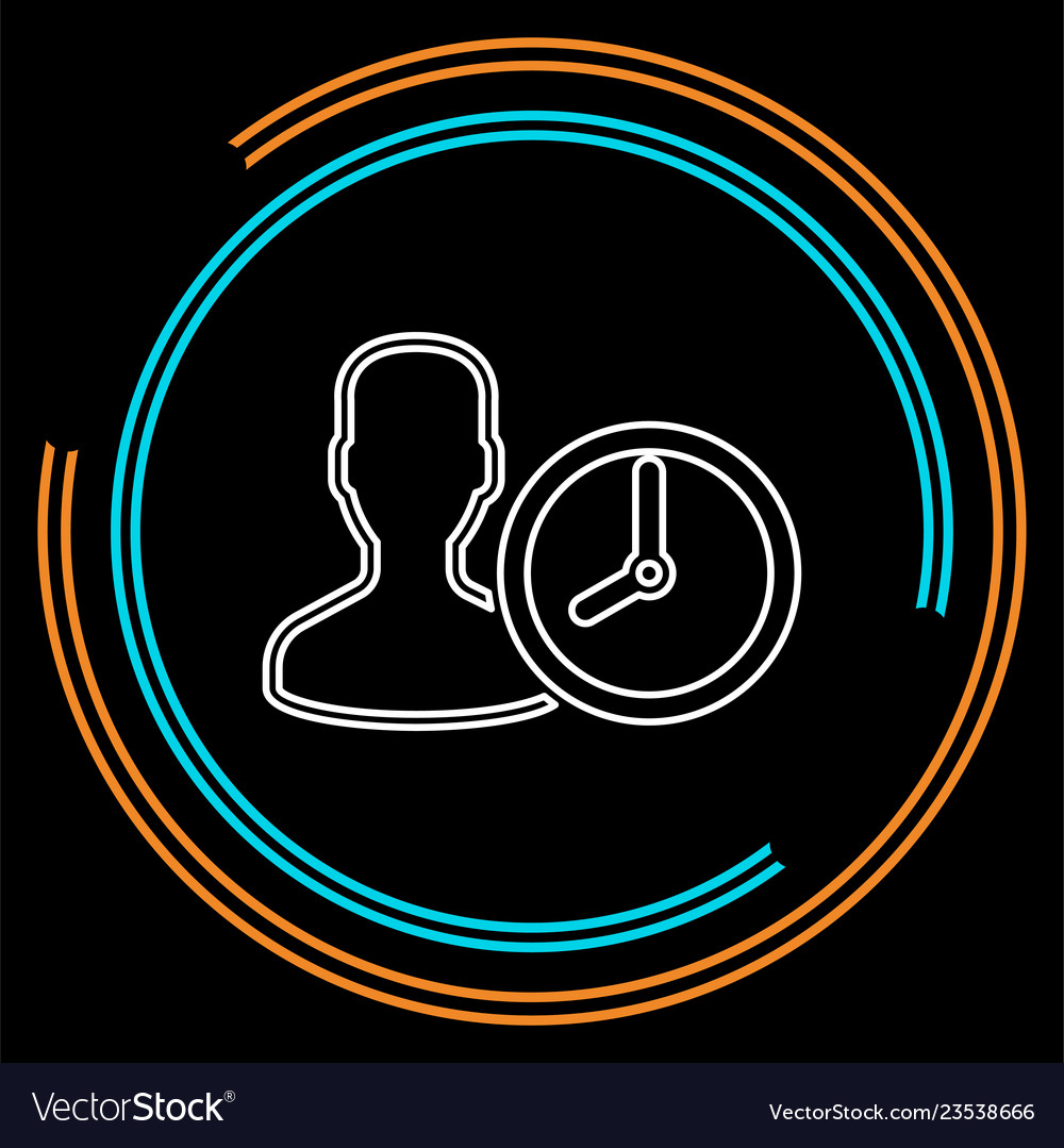 Managing time icon management vector image Managing time icon management