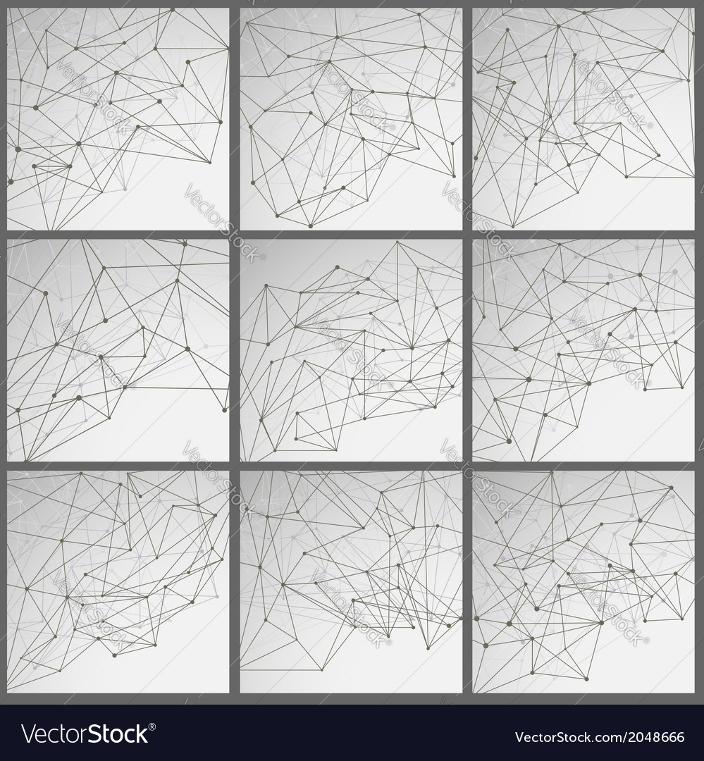 Modern networking backgrounds collection