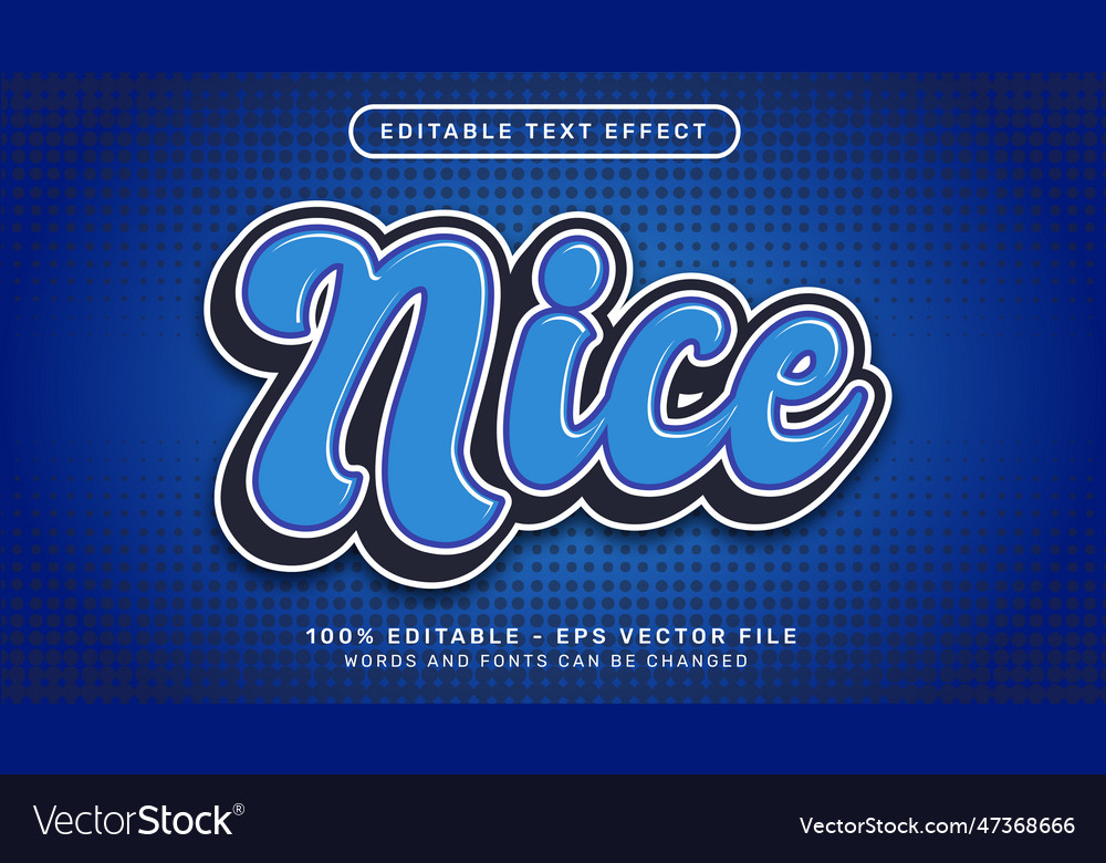 Nice pop color 3d text effect and editable