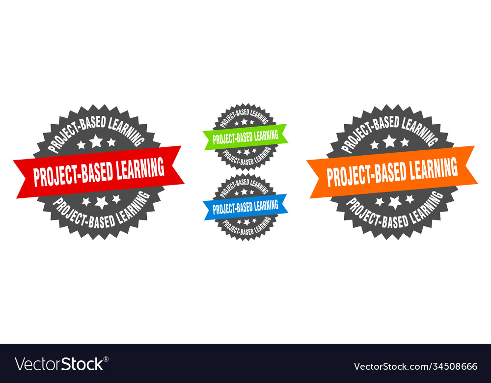 Project-based learning sign round ribbon label