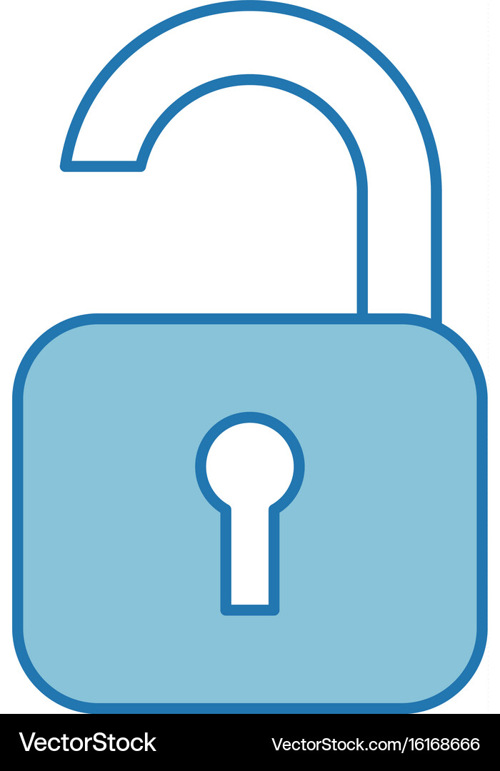 Safe secure padlock icon Royalty Free Vector Image