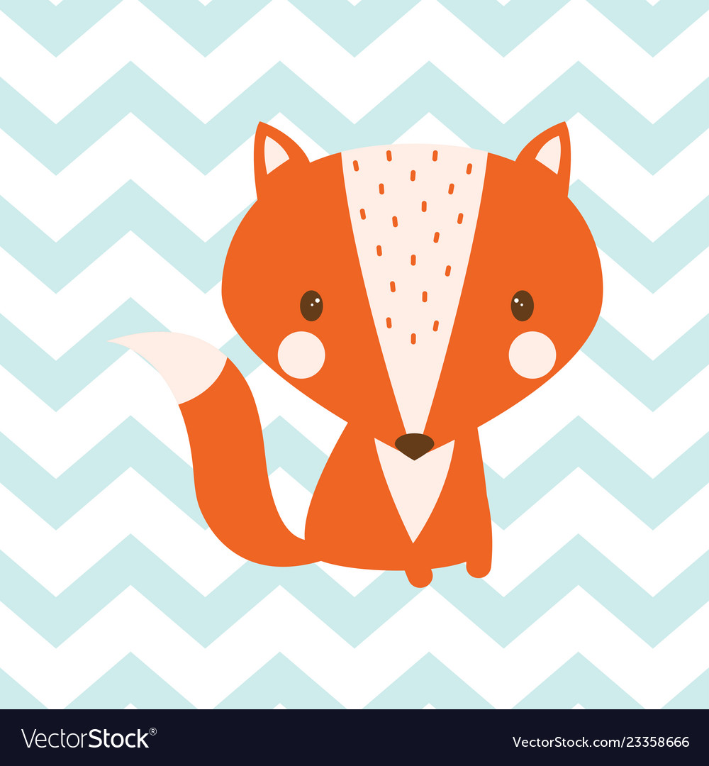 Seamless fox pattern