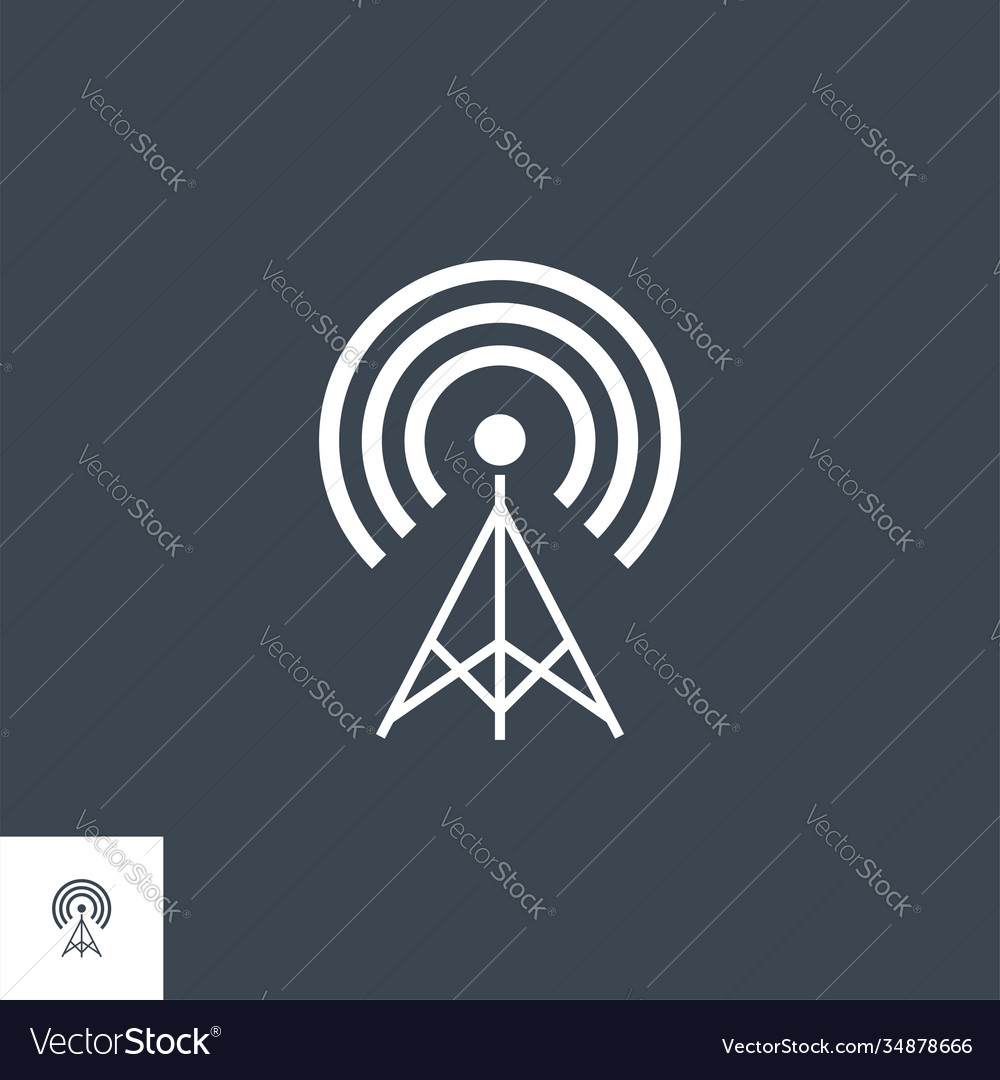 Transmiter related glyph icon