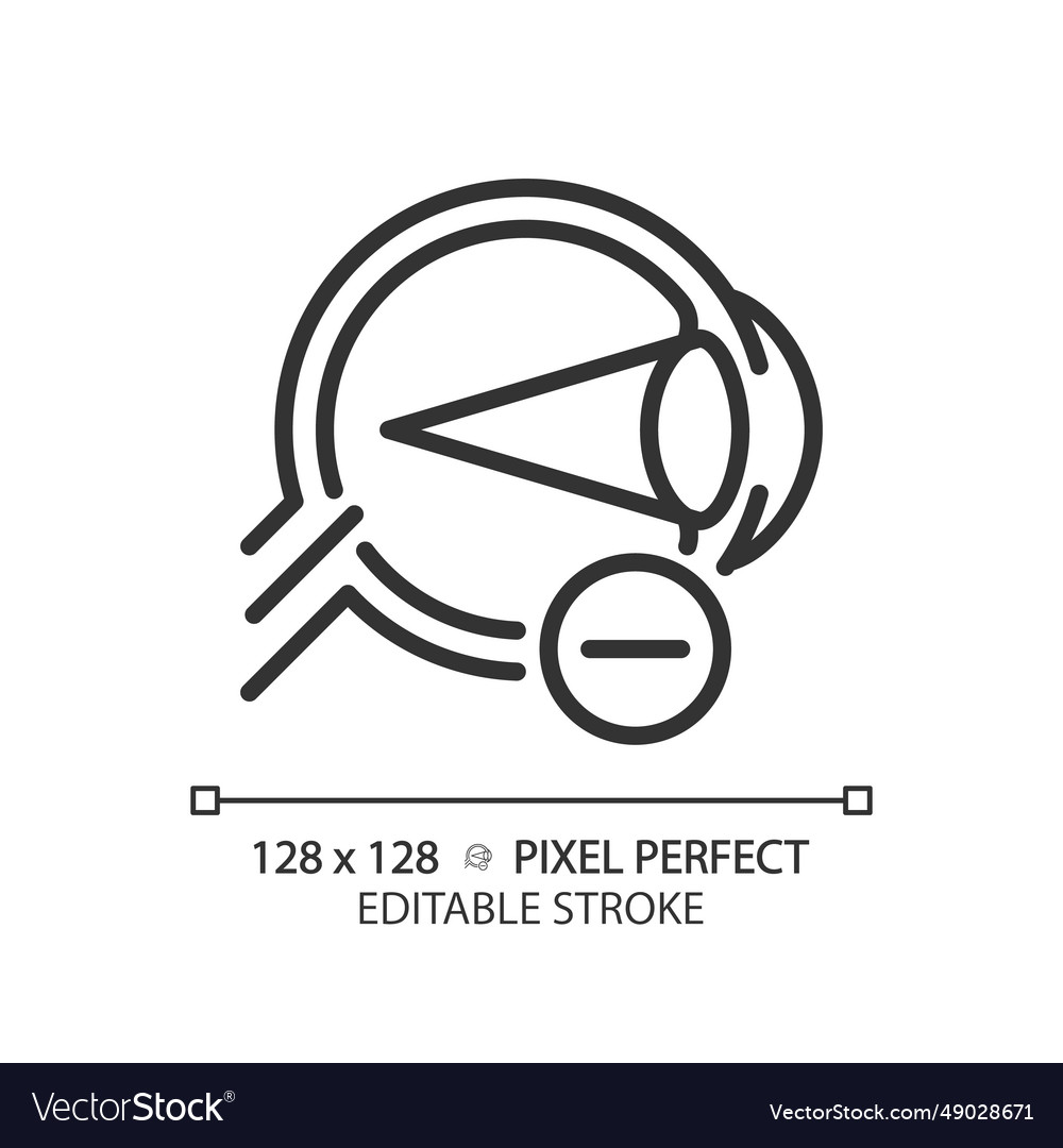 2d customizable simple thin linear black myopia