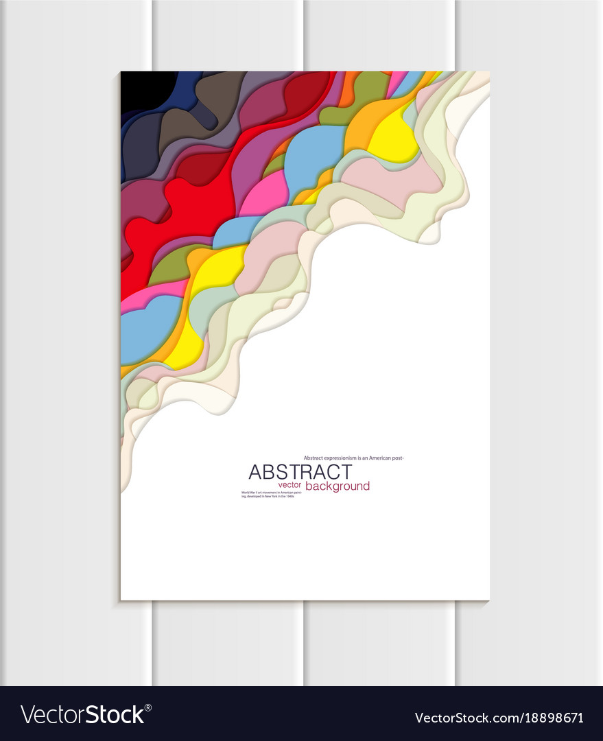Brochure a5 or a4 format abstract uneven