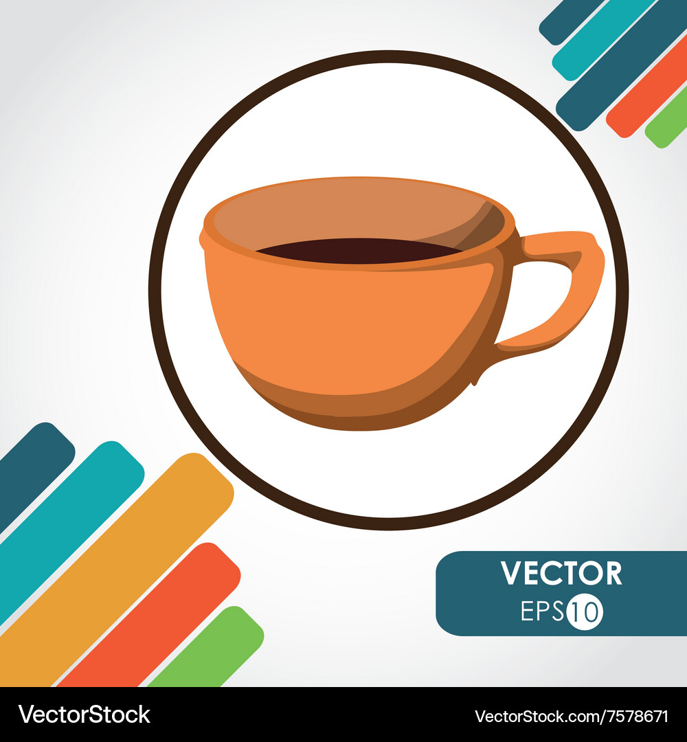 Coffee icon design Royalty Free Vector Image - VectorStock