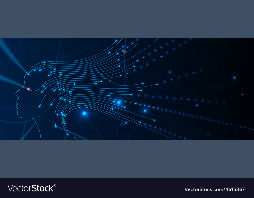 Conceptual technology of artificial intelligence vector image Conceptual technology of artificial intelligence