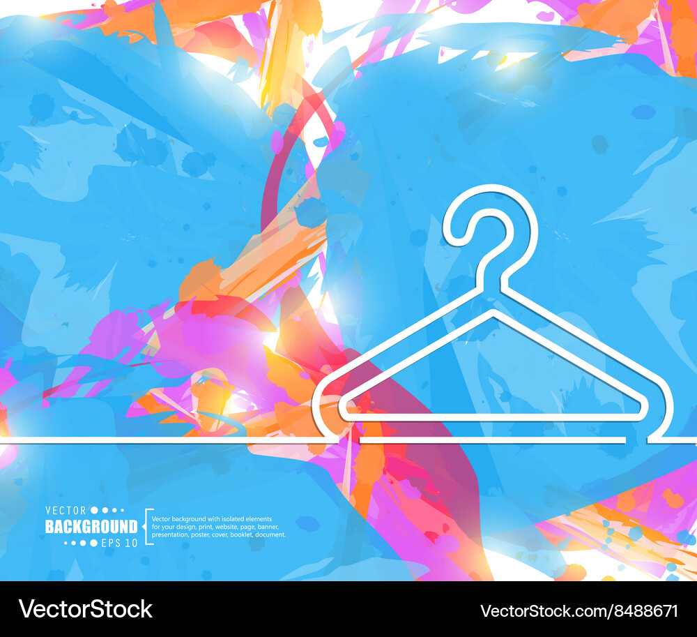 Creative Hanger For Clothes Art Royalty Free Vector Image