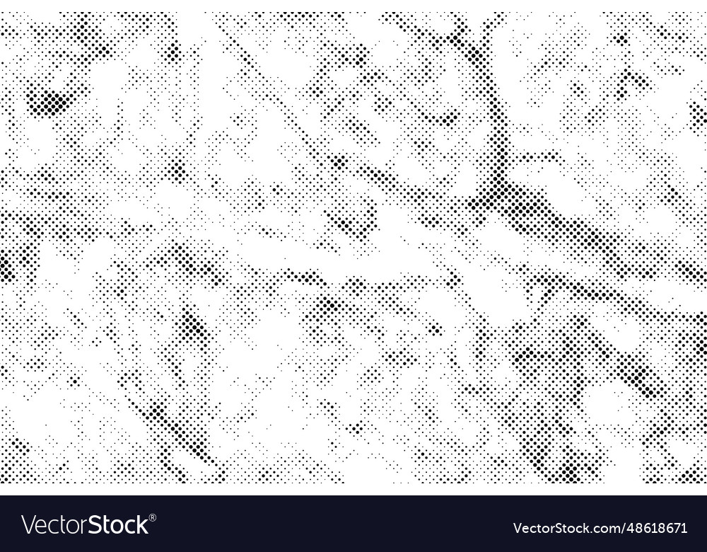 Halftone texture black dots pattern background vector image Halftone texture black dots pattern background