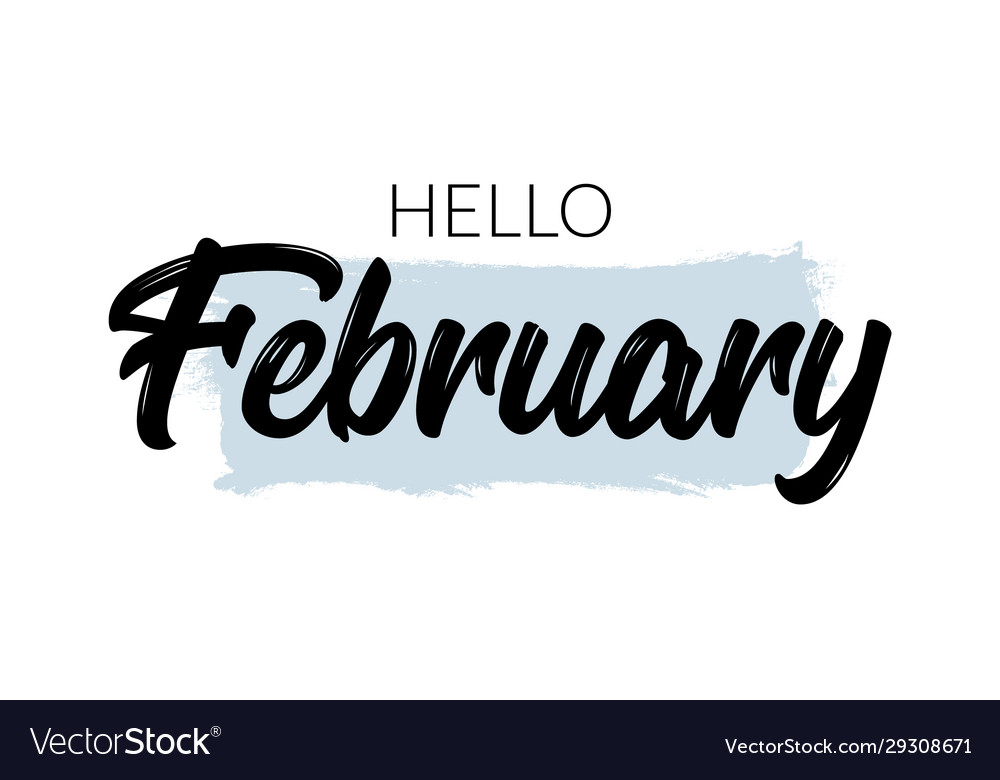 Happy Februar Hintergrund
