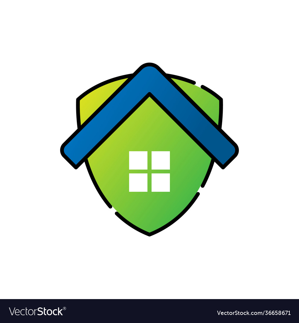 Home security logo icon design