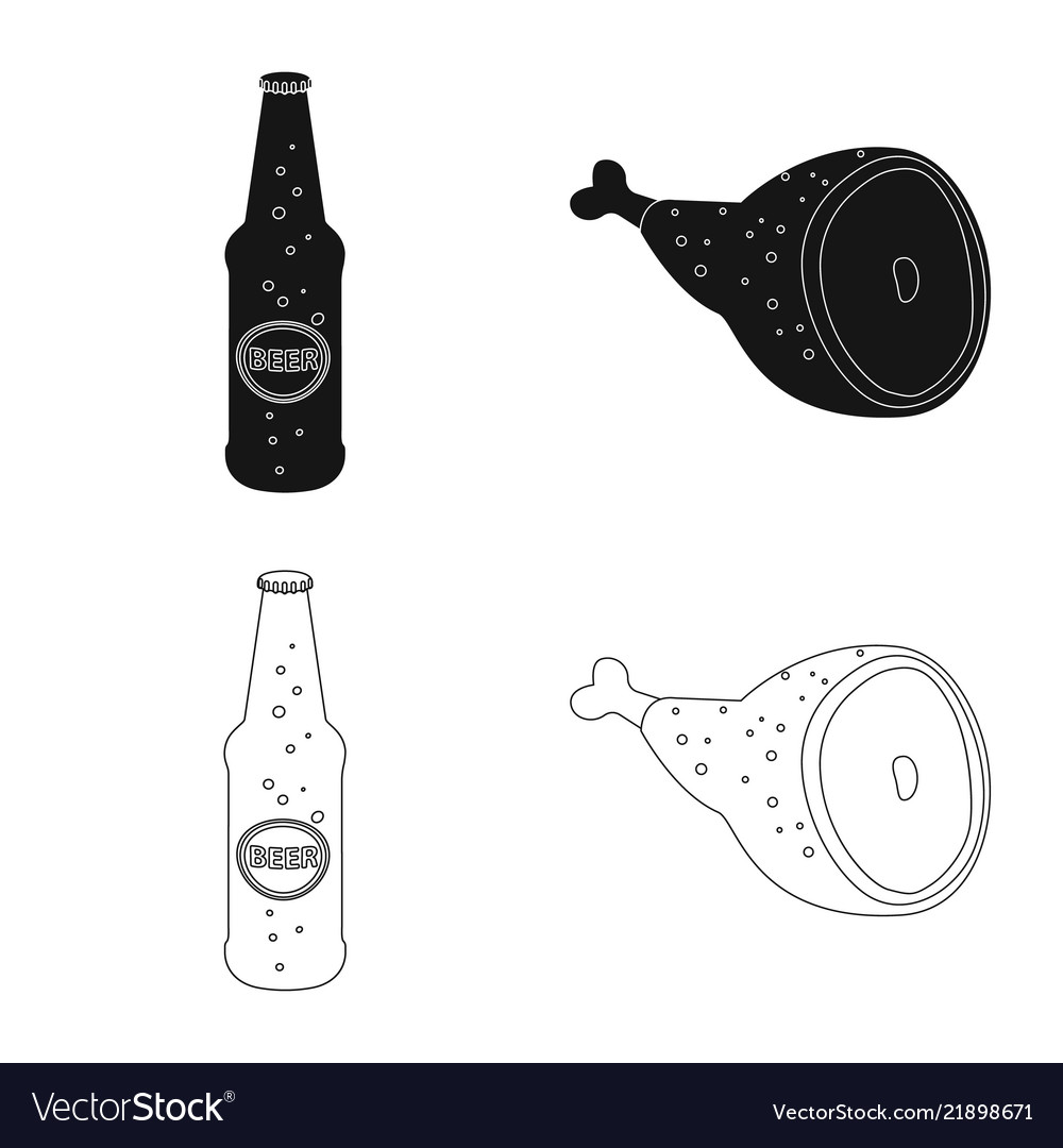 Isolated object of pub and bar icon set