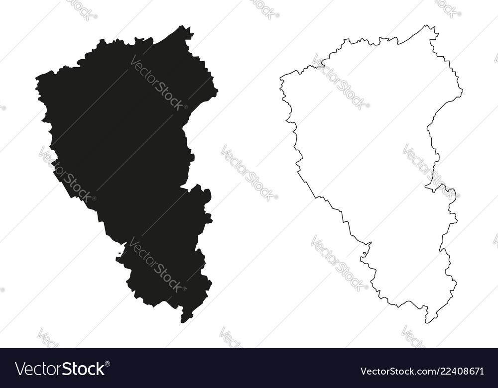 Kemerovo oblast map Royalty Free Vector Image - VectorStock