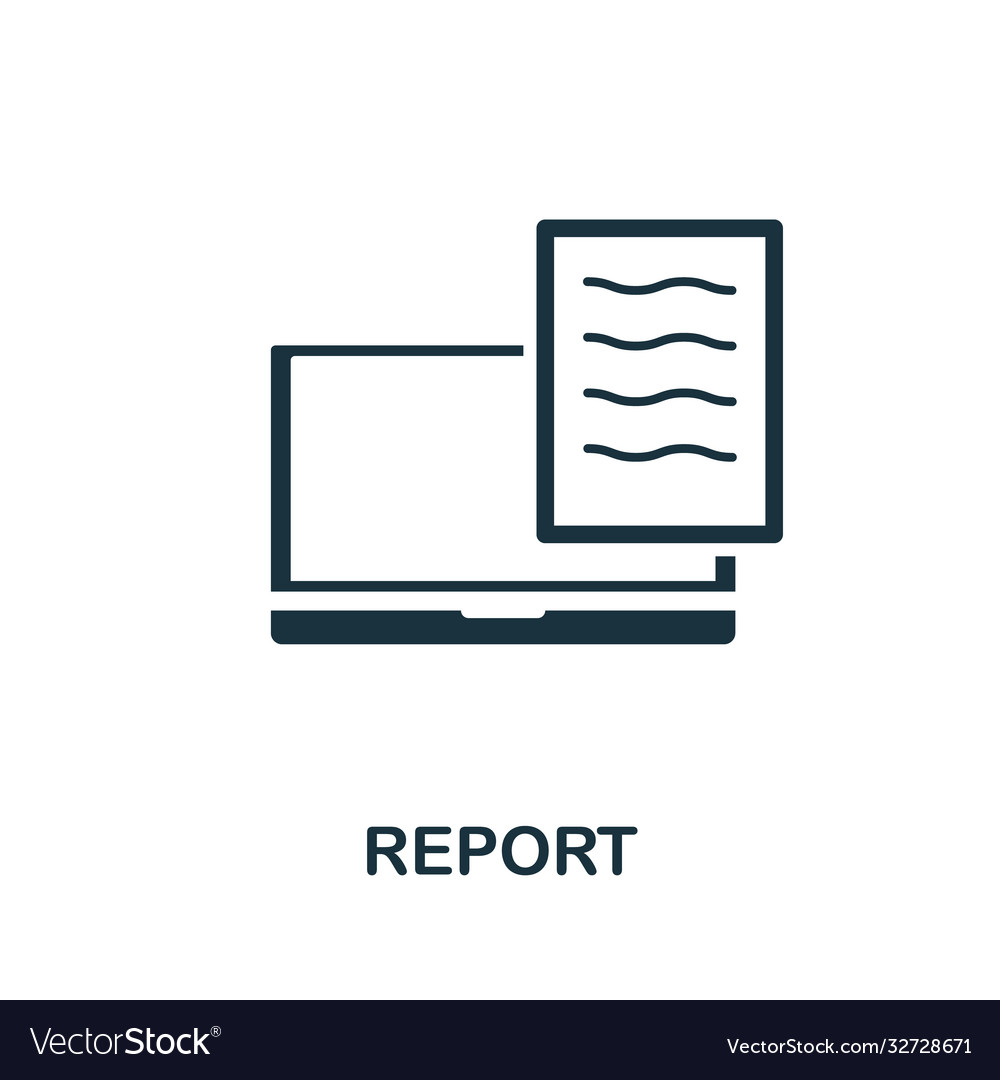 Report icon simple element from community