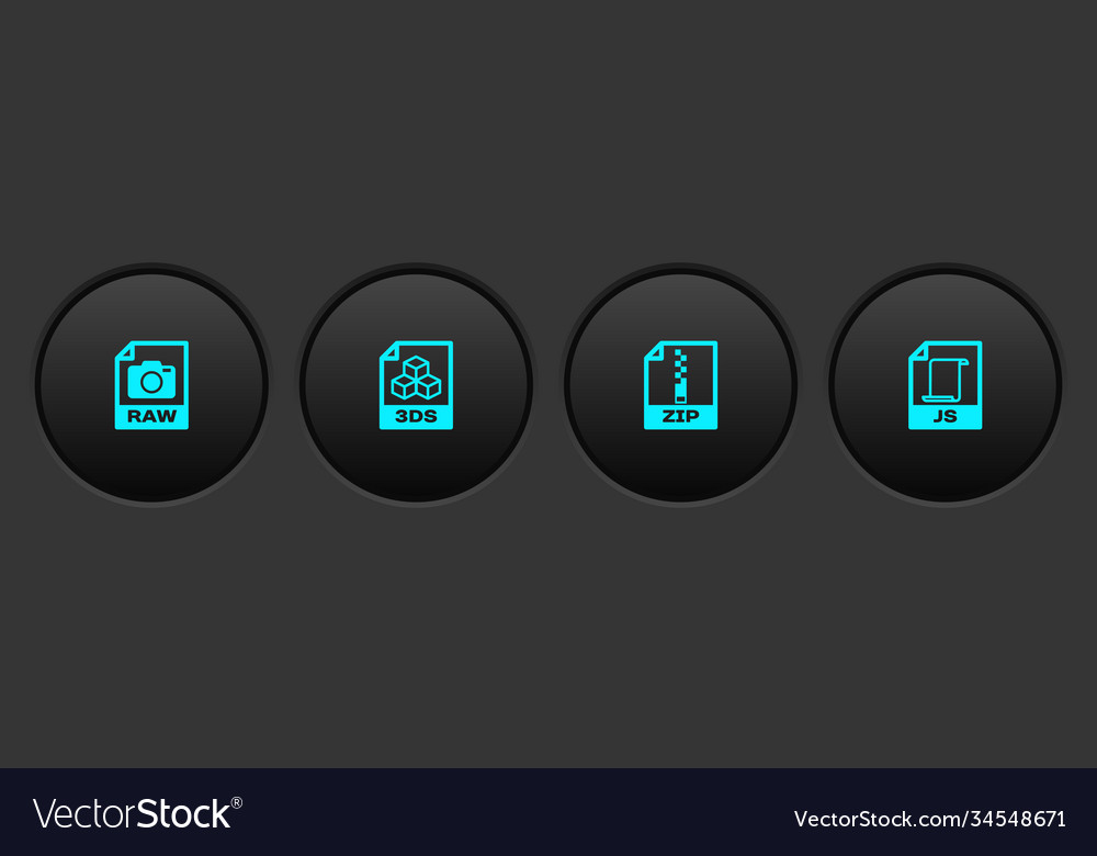 Set raw file document 3ds zip and js icon