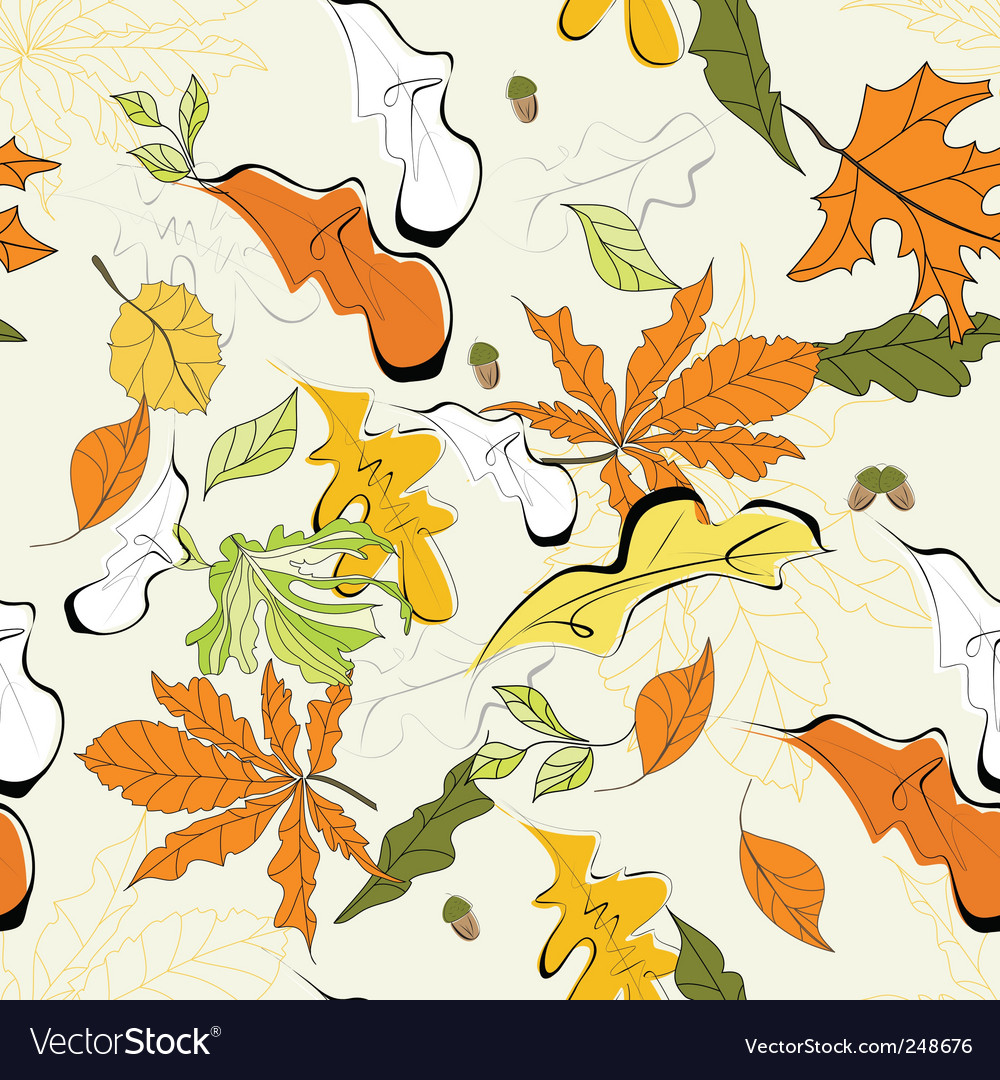 Autumn seamless background