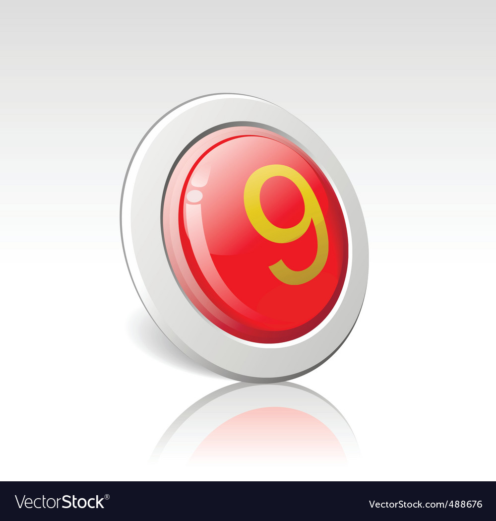 Button with the number 9