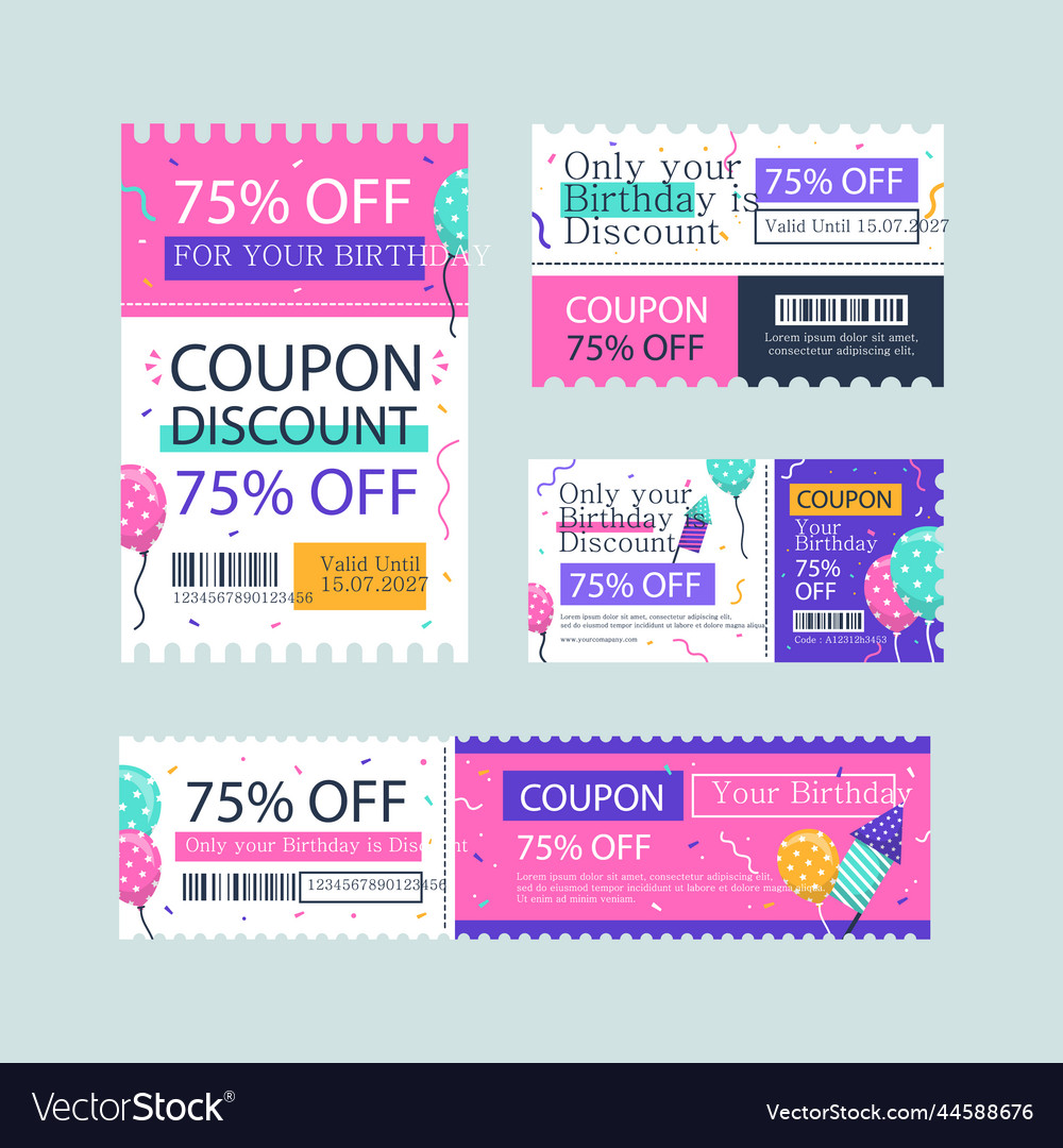 Hand gezeichneter Verkauf Coupon Design Template