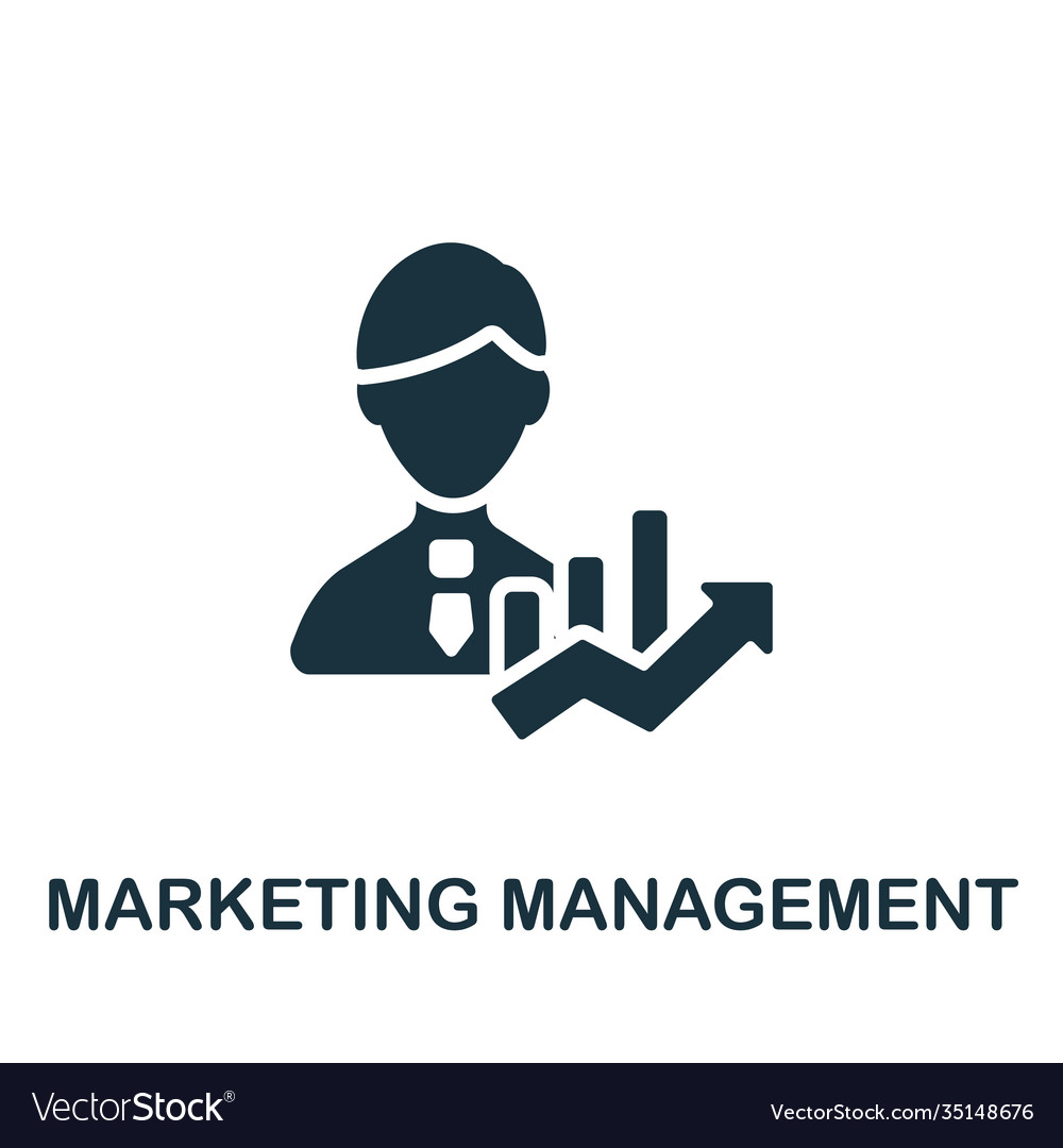 Marketing management icon simple element from vector image Marketing management icon simple element from