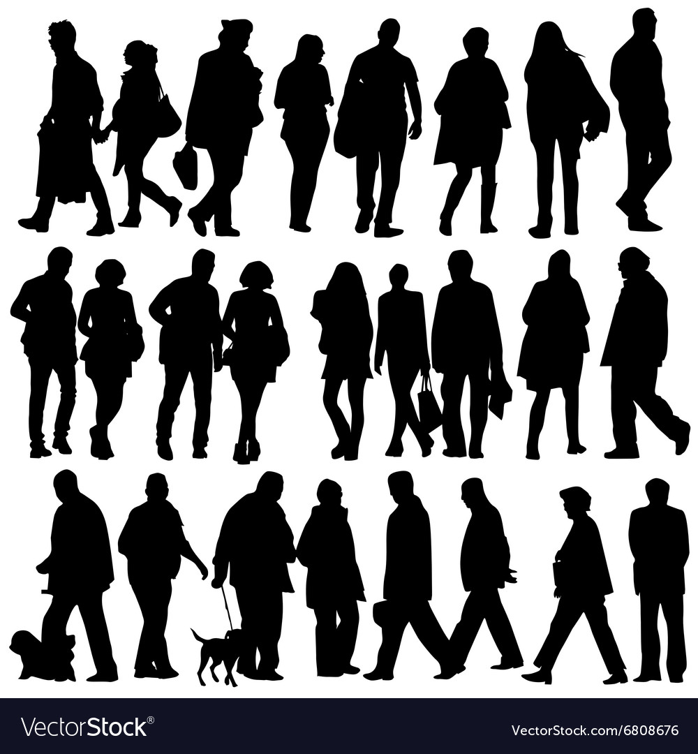 person silhouette vector