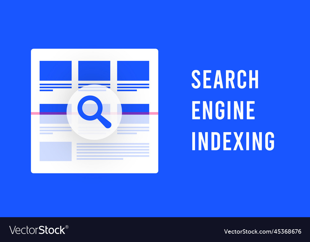 Search engine indexing concept crawler bot