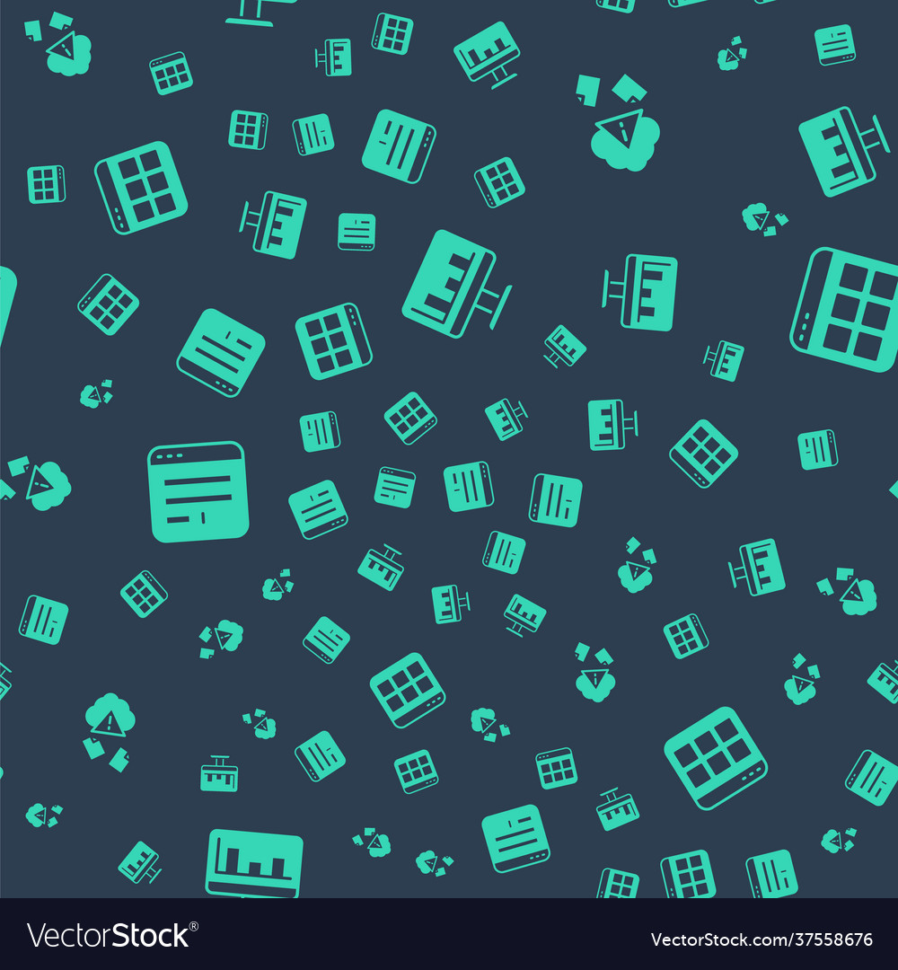 Set monitor with graph chart cloud hacking vector image Set monitor with graph chart cloud hacking