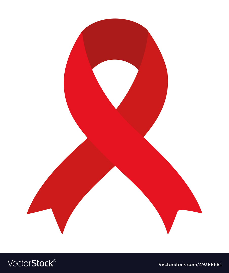 Aids Day Ribbon Red Royalty Free Vector Image - Vectorstock