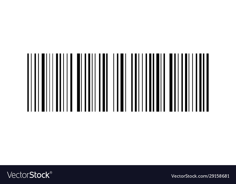 Barcode icon bar code for web vector image Barcode icon bar code for web