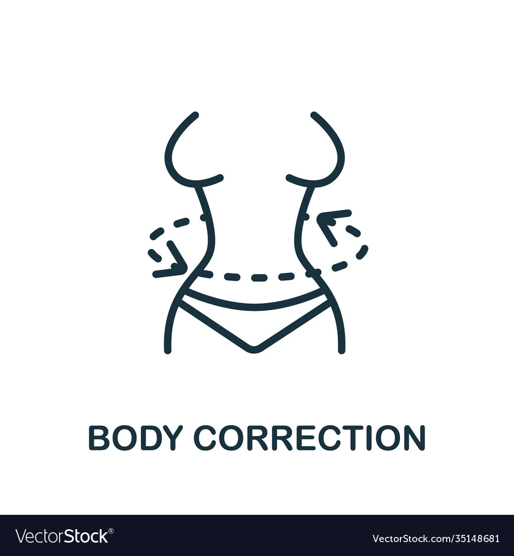 Body correction icon simple element from