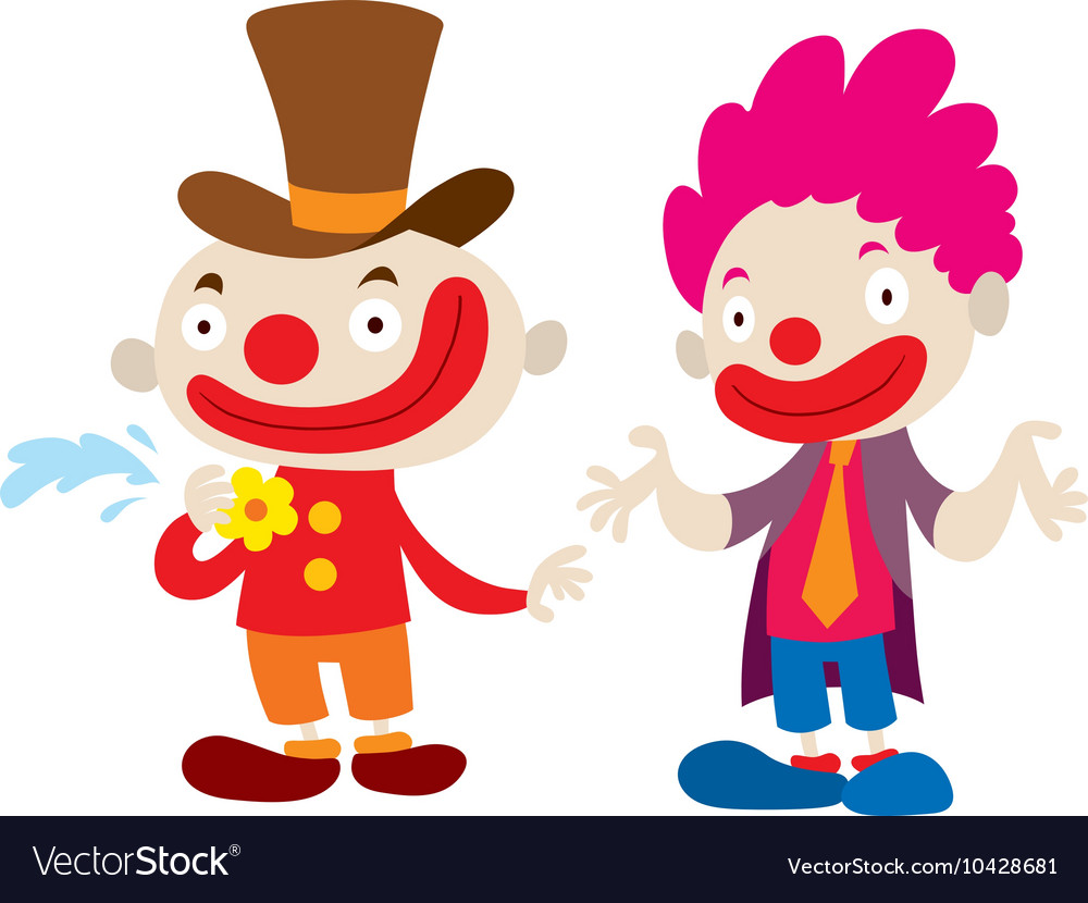 Clown character cartoon