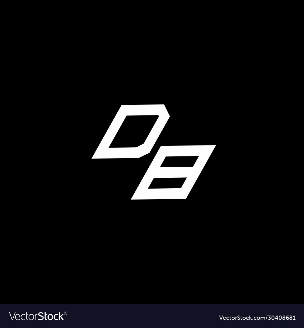 Db logo monogram with up to down style modern