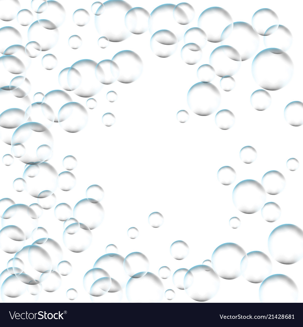 Frame for processing of transparent bubbles vector image Frame for processing of transparent bubbles