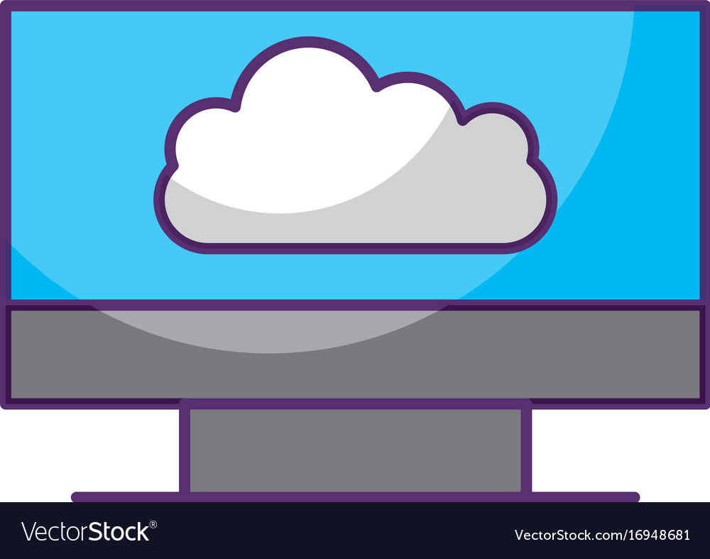 Monitor computer with cloud computing