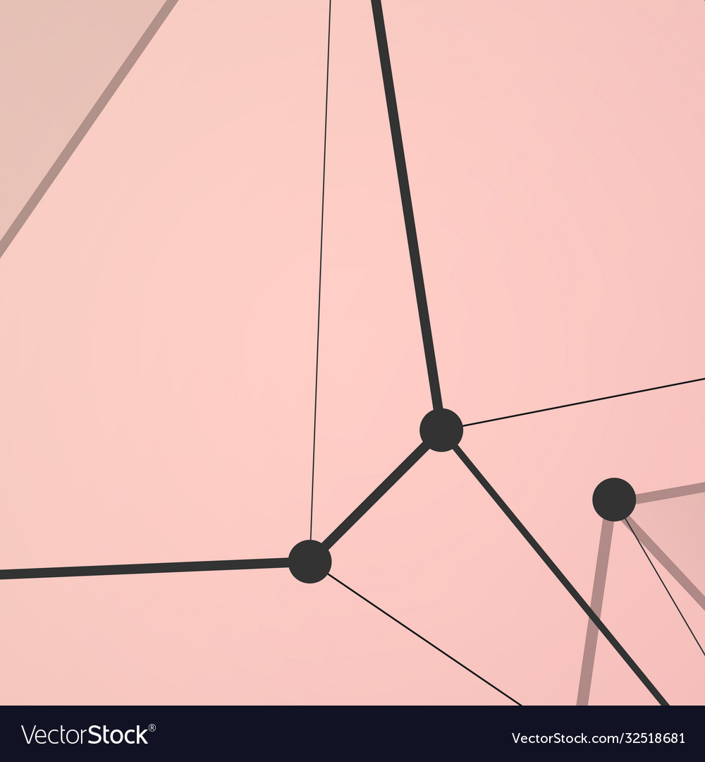 Network connection lines and dots for poster