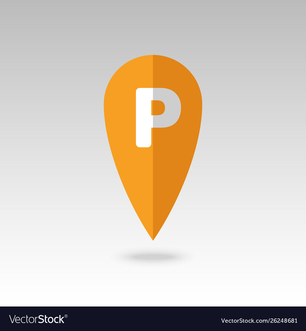 Parking pin map icon pointer markers